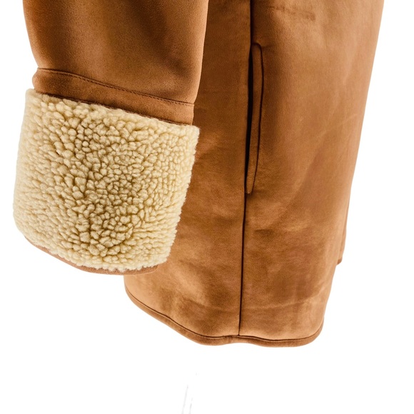 Tuckernuck | NEW Stella Camel Shearling 1/4 Zip Sherpa Jacket Size XS - Picture 12 of 15